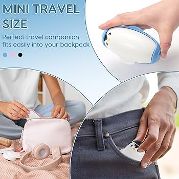 🐧Mini rouleau anti-peluches en forme de pingouin 🐧 مزيل الوبر